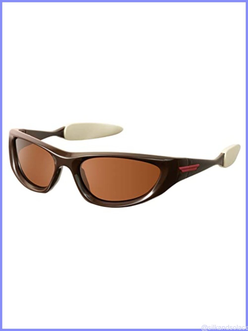 Y2K Wrap Around Sunglasses UV400 Retro Oval Full Frame